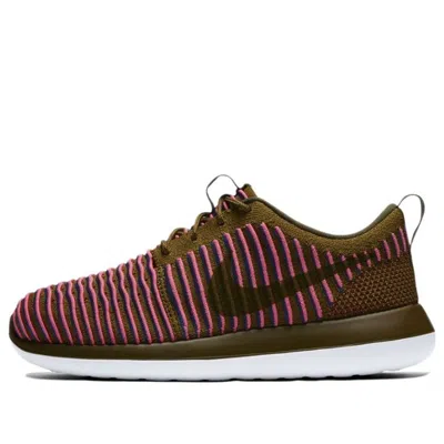 Nike (wmns)  Roshe Two Flyknit 'olive Flak' In Multi