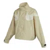 Nike (wmns)  Rpl Swsh Wvn Gx Jkt Jacket Double Hook Stand Up Collar Jacket Coat Khaki In Green
