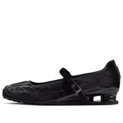Nike Shox Z Calistra Velvet Sneakers In Black