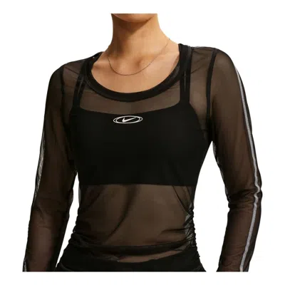 Nike (wmns)  Slim Long-sleeve Sheer T-shirt 'black'