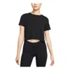 Nike (wmns)  Solid Color Round Neck Loose Short Sleeve T-shirt Black