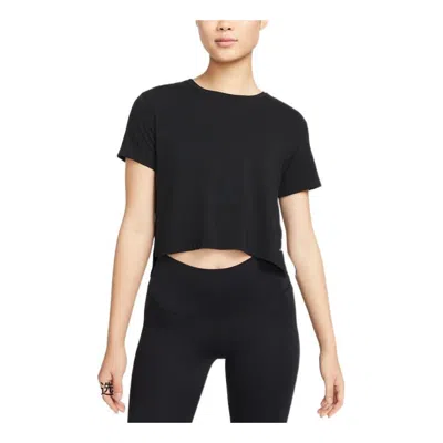 Nike (wmns)  Solid Color Round Neck Loose Short Sleeve T-shirt Black