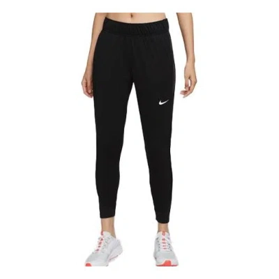 Nike (wmns)  Solid Color Small Logo Sports Pants/trousers/joggers Black