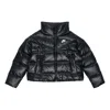 Nike (wmns)  Solid Color Straight Long Sleeves With Down Feather Jacket Black