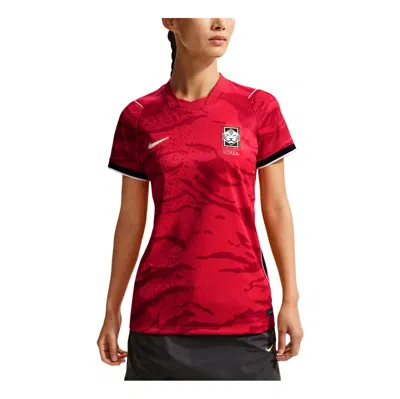 Nike (wmns)  South Korea 2026 Stadium Home Dri-fit Replica Jersey Asia Sizing 'global Red Black White In Multi