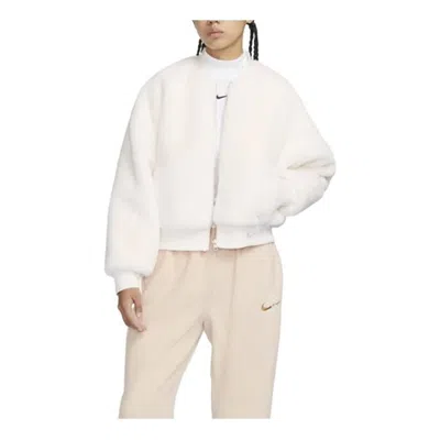 Nike (wmns)  Sportswea Reversible Faux Fur Bomber Jacket 'sail Sand'