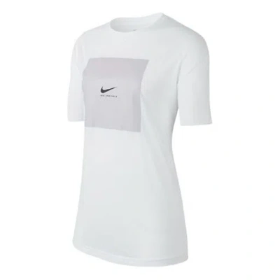Nike (wmns)  Sportswear Alphabet Logo Short Sleeve 'white'