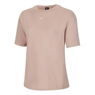 Nike (wmns)  Sportswear Athleisure Casual Sports Loose Short Sleeve Pink