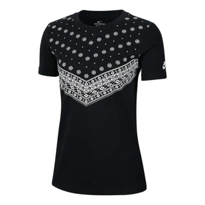 Nike (wmns)  Sportswear Athleisure Casual Sports Short Sleeve 'black'