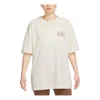 Nike (wmns)  Sportswear Bear Graphic Oversized T-shirt Asia Sizing 'pale Ivory' In Neutral