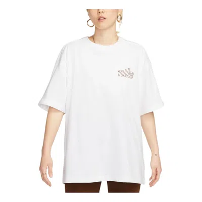 Nike (wmns)  Sportswear Bear Graphic Oversized T-shirt Asia Sizing 'white'