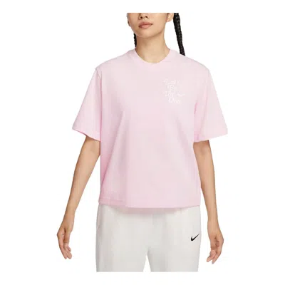 Nike (wmns)  Sportswear Boxy T-shirt Asia Sizing 'pink'