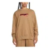 Nike (wmns)  Sportswear Breaking Loose French Terry Sweatshirt Asia Sizing 'dark Driftwood' In Brown