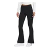 Nike Womens  Nsw Chill Knit Mediun Rib Flare Pant In Black