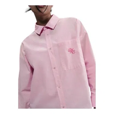 Nike (wmns)  Sportswear Chill Poplin Woven Loose Long-sleeve Button-down Top 'pink Foam'