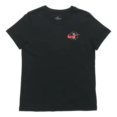 Nike (wmns)  Sportswear China Printing Short Sleeve 'black'