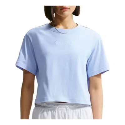 Nike (wmns)  Sportswear Classic Loose-fit Cropped T-shirt 'hydrogen Blue'