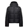 Nike (wmns)  Sportswear Classic Puffer Therma-fit Loose Hooded Jacket 'black White'