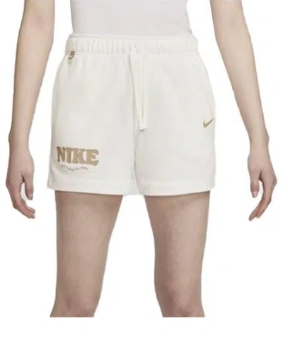 Nike (wmns)  Sportswear Club Fleece Shorts (asia Sizing) 'beige'