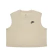 Nike (wmns)  Sportswear Club Sleeveless Cropped Top 'beige' In Neutral