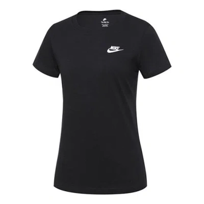 Nike (wmns)  Sportswear Club T-shirt 'balck' In Black