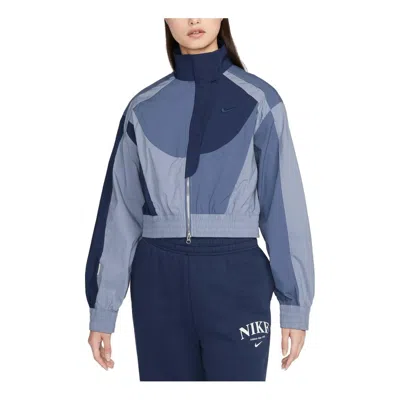 Nike (wmns)  Sportswear Collection Short Patchwork Jacket 'blue'