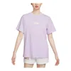 Nike (wmns)  Sportswear Essential Graphic T-shirt (asia Sizing) 'violet Mist' In Purple
