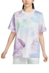 Nike (wmns)  Sportswear Essential Graphic T-shirt 'multi-color' In Blue