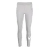 Nike Grey Sportswear Essential Swoosh Leggings In Gray