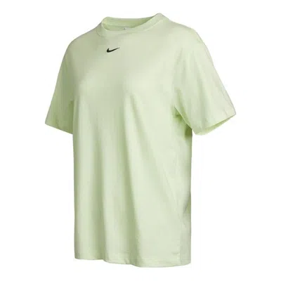 Nike (wmns)  Sportswear Essential Sports Running Training Round Neck Short Sleeve Light Green T-shirt