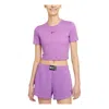 Nike (wmns)  Sportswear Essential Sports Training Round Neck Short Sleeve Purple