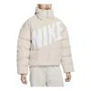 Nike (wmns)  Sportswear Essential Therma-fit Oversized Corduroy Puffer 'light Orewood Brown' In Neutral