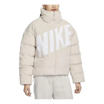 Nike (wmns)  Sportswear Essential Therma-fit Oversized Corduroy Puffer 'light Orewood Brown'