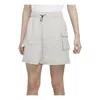Nike (wmns)  Sportswear Essential Woven High-rise Shorts 'grey' In Gray