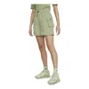 Nike (wmns)  Sportswear Essential Woven High-rise Shorts 'oil Green' In Gray