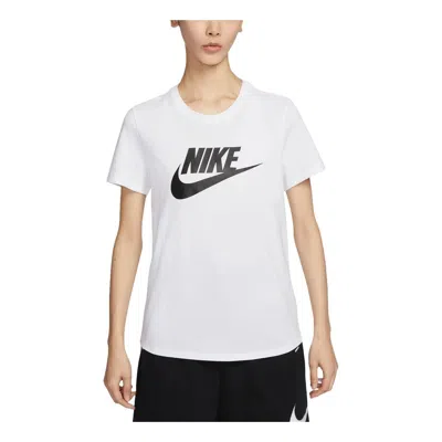 Nike (wmns)  Sportswear Essentials Logo T-shirt Asia Sizing 'white Black'