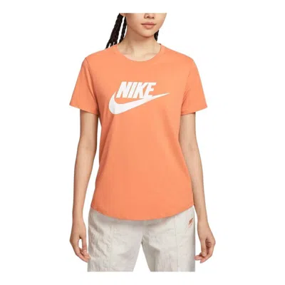 Nike (wmns)  Sportswear Essentials T-shirt Asia Sizing 'orange' In Pattern