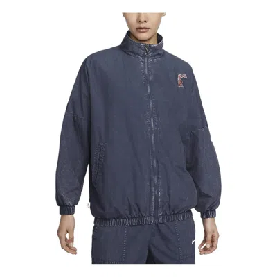 Nike (wmns)  Sportswear Essentials Woven Jacket Asia Sizing 'thunder Blue'