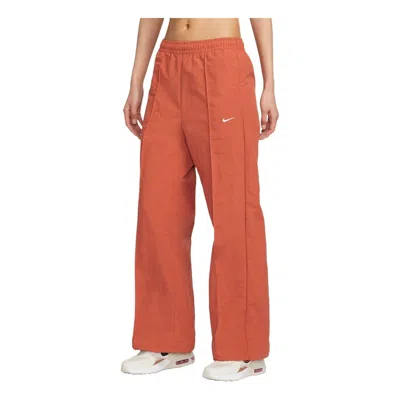 Nike (wmns)  Sportswear Everything Wovens Mid-rise Open-hem Pants Asia Sizing 'orange'