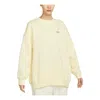 Nike (wmns)  Sportswear Fleece Crew Sweatshirt 'yellow' In Neutral
