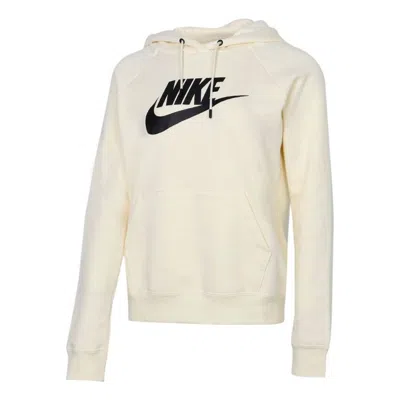 Nike (wmns)  Sportswear Fleece Hoodie 'light Bone' In White