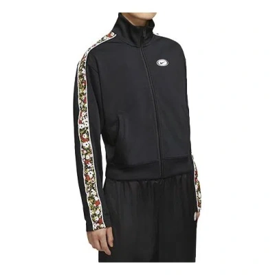 Nike (wmns)  Sportswear Flowers Printing Stand Collar Jacket Black