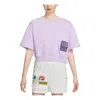 Nike (wmns)  Sportswear French Terry T-shirt Asia Sizing 'purple'