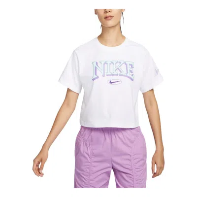 Nike (wmns)  Sportswear Graphic Oversized T-shirt Asia Sizing 'white'