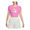 Nike (wmns)  Sportswear Graphic Slim Crop T-shirt Asia Sizing 'pink'