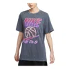Nike (wmns)  Sportswear Graphic T-shirt Asia Sizing 'anthracite' In Gray
