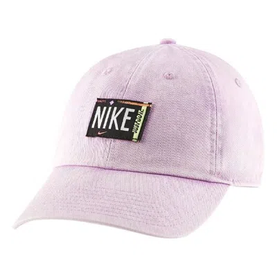 Nike (wmns)  Sportswear Heritage 86 Washed Cap 'purple' In Pink
