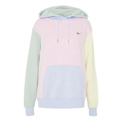 Nike (wmns)  Sportswear Hoodie Swoosh Foam 'pink Pistachio Frost' In Multi
