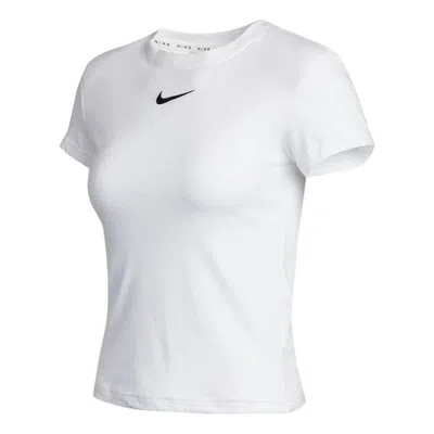 Nike (wmns)  Sportswear Icn Clsh Cap Slv Ss T-shirts 'white' In Multi