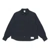 Nike (wmns)  Sportswear Icn Clsh Wvn Ls Top Long Sleeved Shirt Black In Blue